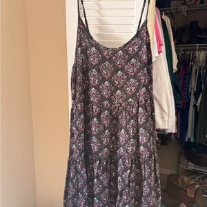Mossimo Supply Co. Black and Pink Floral Dress